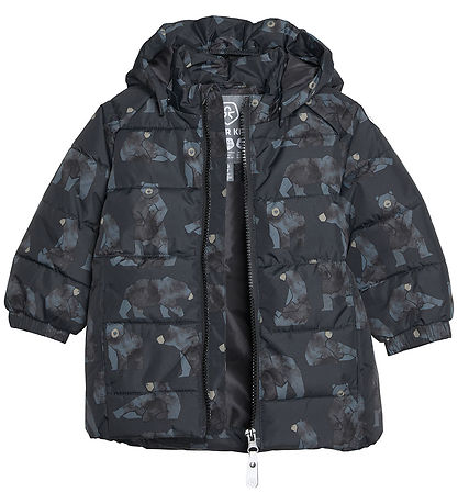 Color Kids Padded Jacket - Phantom w. Bears