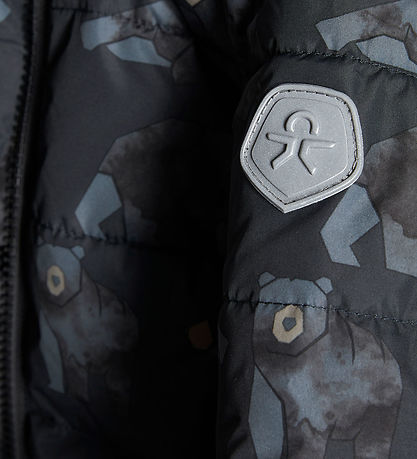 Color Kids Padded Jacket - Phantom w. Bears
