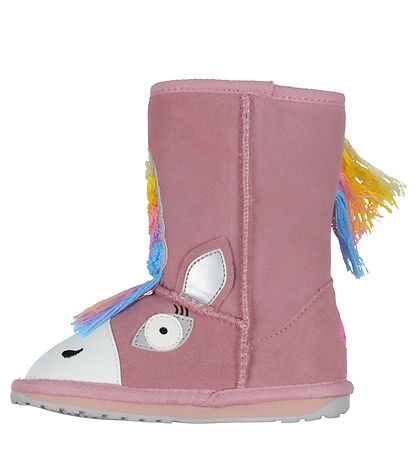 EMU Australia Teddy Boots - Magical Unicorn - Pale Pink