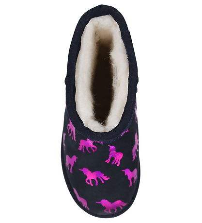 EMU Australia Teddy Boots - Rainbow Unicorn Brumby - Midnight M
