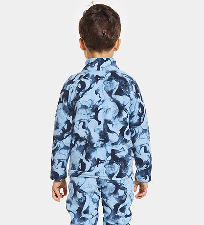 Didriksons Fleece Jumper - Monte - Salt/Blue