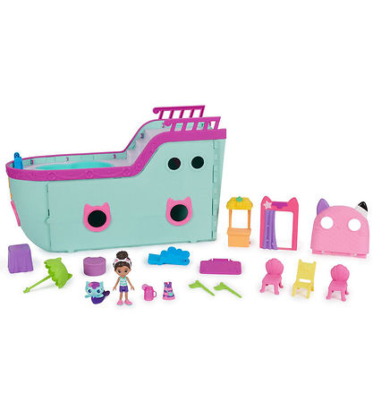 Gabby's Dollhouse Sett - 18 Partar - CAT-Tastic Cruise Ship