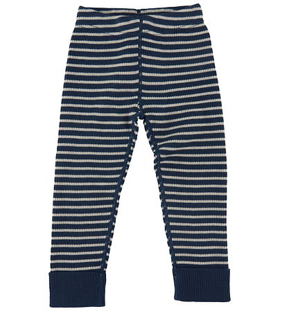 Voksi Byxor - Ull - Poppy Blue Ränder