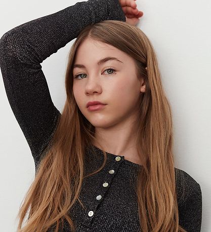 Sofie Schnoor Tytöt Pusero - Frija - Black Glitter