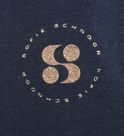 Petit Town Sofie Schnoor Sweatpants - Dark Blue w. Gold Glitter
