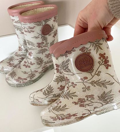 Petit by Sofie Schnoor Rubber Boots w. Lining - Antique White/Pi
