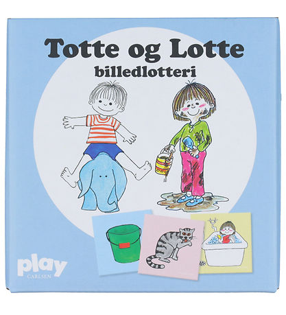 Forlaget Carlsen Picture Lottery - Totte and Lotte - 24 Bricks