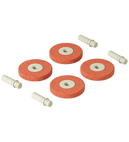 MODU 4x Foam Wheels - 4-Pack - Burnt Orange/Dusty Green