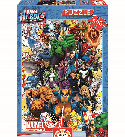 Puzzle Educa - Marvel Héros - 48x34 cm - 500 Briques
