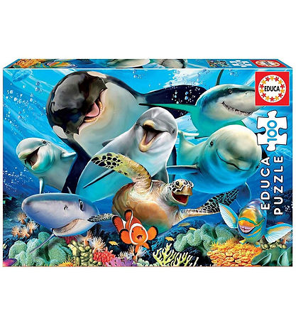 Educa Jigsaw Puzzle - Underwater Selfie - 40x28 cm - 100 Bricks