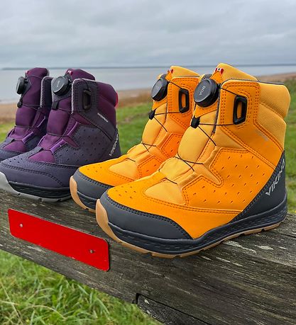 Viking Winter Boots - Tex - Espo High 2 WP Boa - Apricot/Ocean
