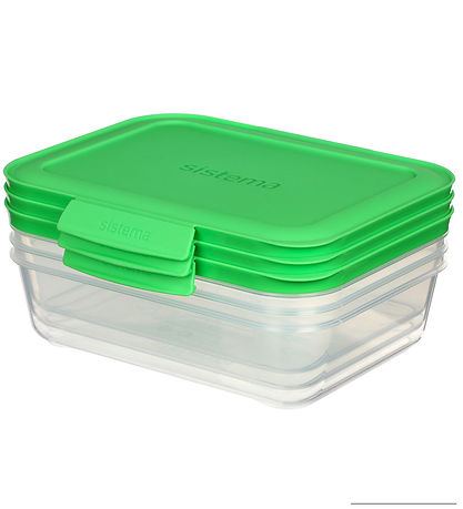 Sistema Storage boxes - 3-Pack - Nest It - 1 L - Green