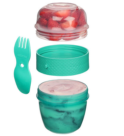 Sistema Lunchbox w. Cutlery - Snack Capsule - 515 mL - Turquoise