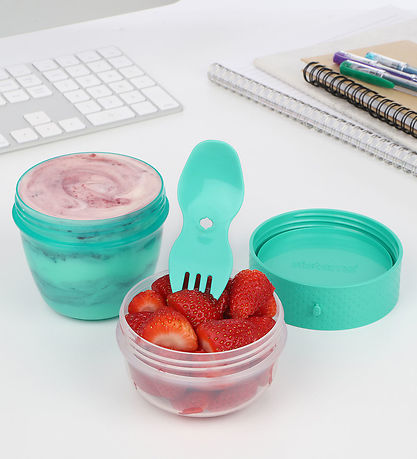 Sistema Lunchbox w. Cutlery - Snack Capsule - 515 mL - Turquoise