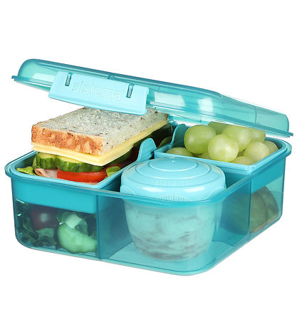 Sistema Lunchbox w. Container - Bento Cube - 1.25 L - Teal Stone