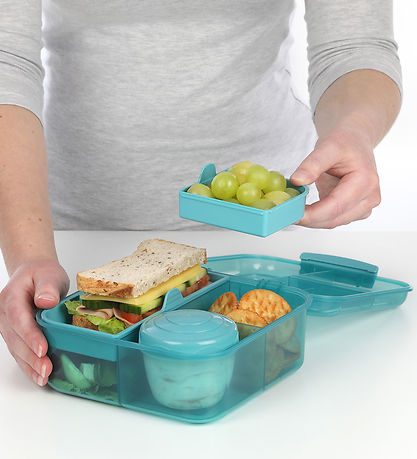 Sistema Lunchbox w. Container - Bento Cube - 1.25 L - Teal Stone