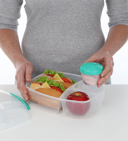 Sistema Lunchbox w. Container - Triple Split Lunch - 2 L - Turqu