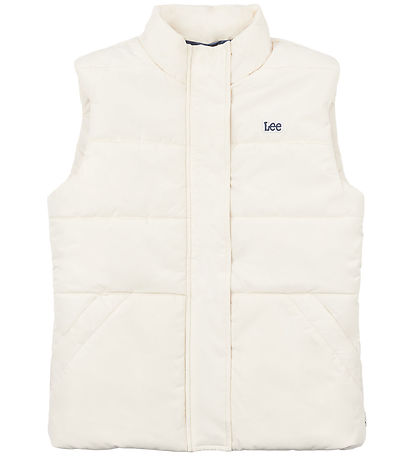 Lee Dunväst - Gilet Puffer - Pearled Ivory