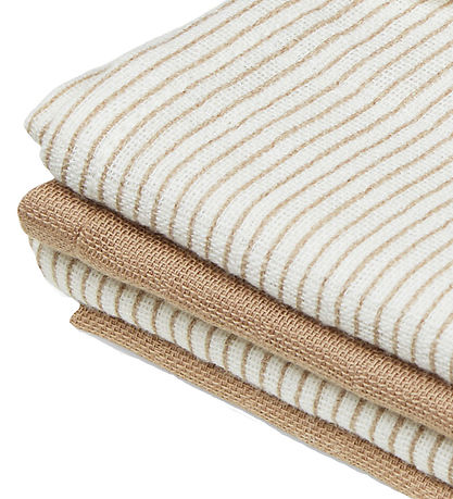 Cam Cam Washcloths - 4-Pack - Classic+ Stripes Camel/Camel