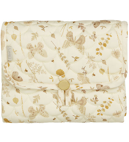 Cam Cam Changing Mat - 70x44 cm - Beige w. Leaves/Som