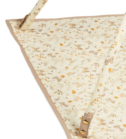 Cam Cam Activity Play Mat - Beige w. Leaves/Butterflies