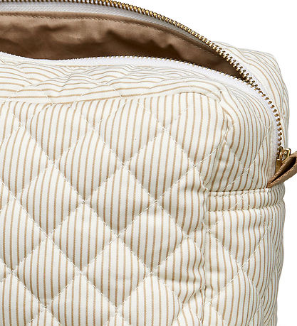 Cam Cam Toiletry Bag - Large - Classic+ Stripes Camel/Camel
