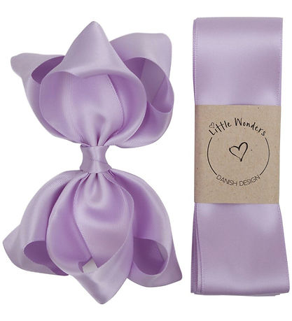 Little Wonders Baptism Ribbon w. Bow - Light Orchid