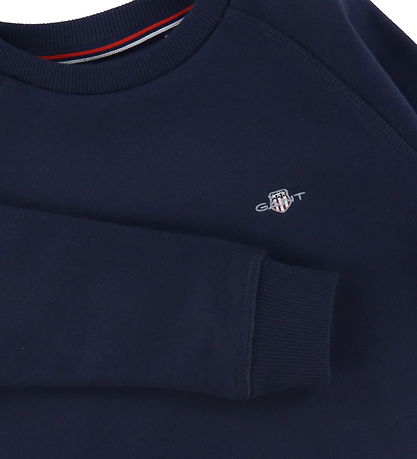 GANT Peysa - Shield - Evening Blue