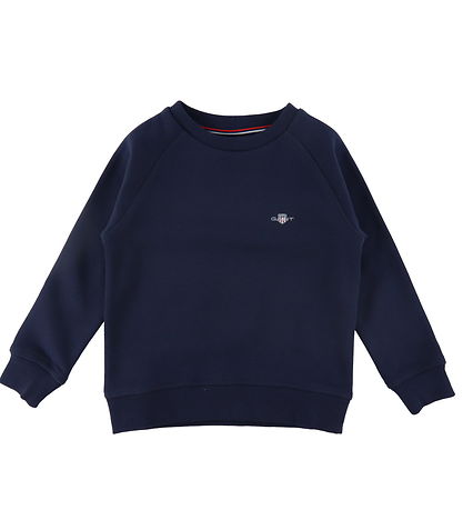 GANT Peysa - Shield - Evening Blue