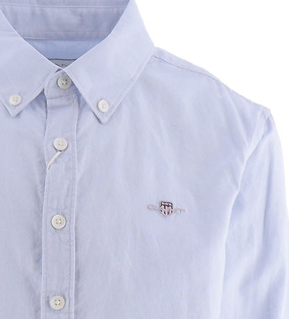 GANT Skyrta - Shield Oxford - Capri Blue