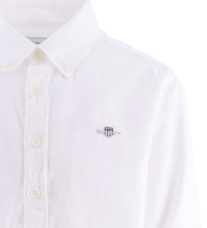 GANT Overhemd - Shield Oxford - Wit