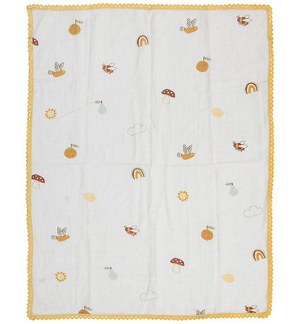 Bloomingville Mini Baby Blanket - 100x80 cm - Agnes - White