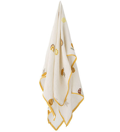 Bloomingville Mini Baby Blanket - 100x80 cm - Agnes - White