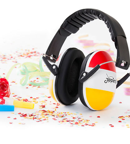 Jippies Casque antibruit - Rouge/Blanc/Jaune