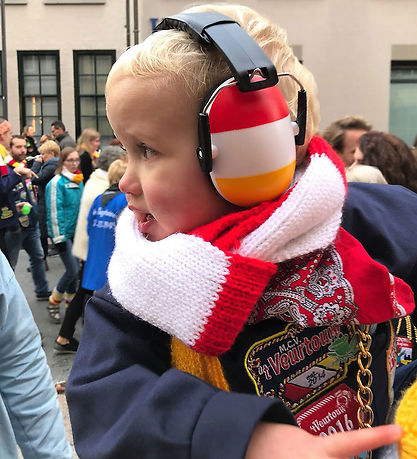 Jippies Earmuffs - Red/White/Yellow