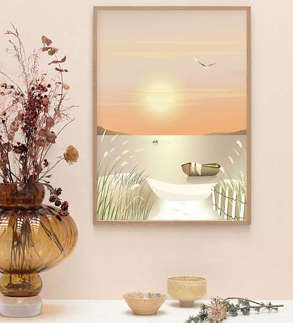 Vissevasse Veggspjald - 50x70 cm - Dunes