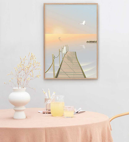 Vissevasse Veggspjald - 30x40 cm - Bathing Bridge