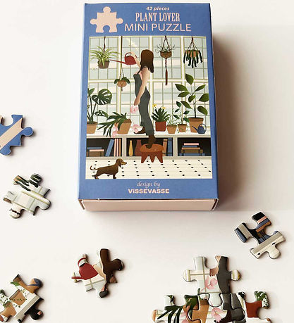 Vissevasse Jigsaw Puzzle - Mini - 10x13 cm - 42 Bricks - Plant L