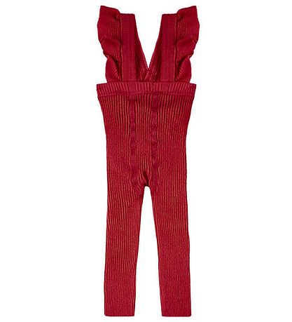 Condor Leggings w. Suspenders - Knitted - Rib - Borgona