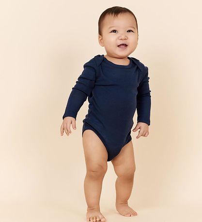 Copenhagen Colors Bodysuit l/s - Wool - Navy