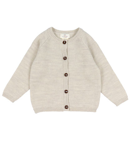 Copenhagen Colors Cardigan - Wool - Pale Cream Melange