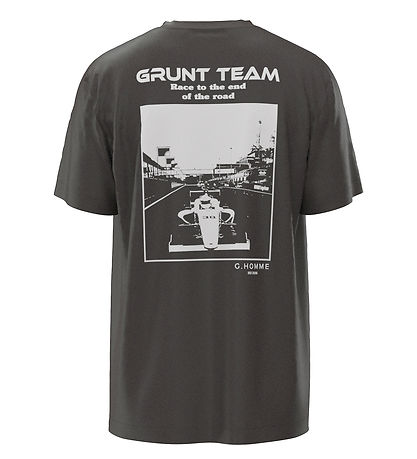 Grunt Stuttermabolur - Arnhem Tee - Dark Grey