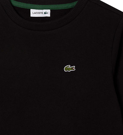 Lacoste crew neck sweatshirt black cheap