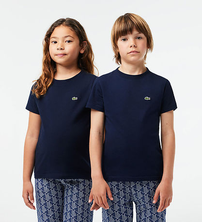 Lacoste Stuttermabolur - Dökkblátt