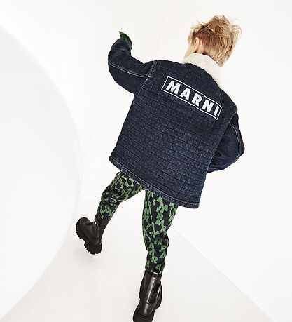 Marni Jeansjacka m. Foder - Marinblå