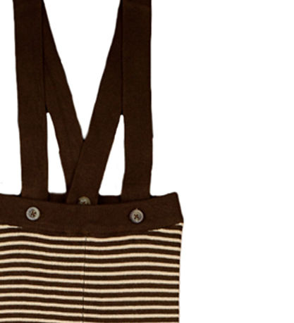 Fliink Leggings w. Suspenders - Knitted - Viscose - Favo - Choco