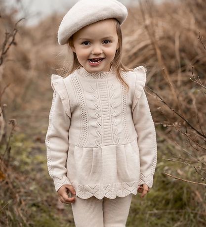 Fliink Blouse - Knitted - Viscose - Alilly Peplum - Sandshell