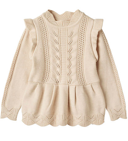 Fliink Blouse - Knitted - Viscose - Alilly Peplum - Sandshell