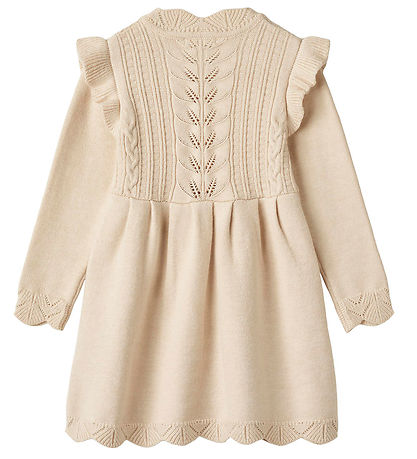 Fliink Kjóll - Prjónað - Viscose - Alilly - Sandshell