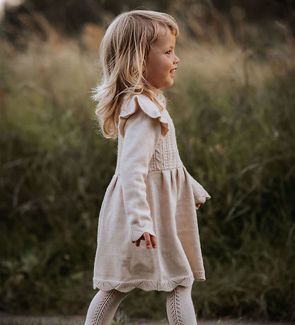 Fliink Kjóll - Prjónað - Viscose - Alilly - Sandshell